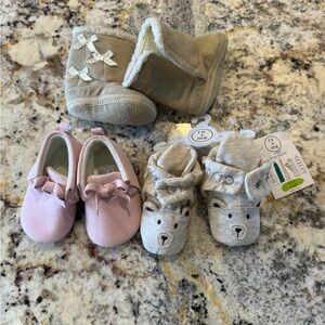 3 Pairs Baby Shoes